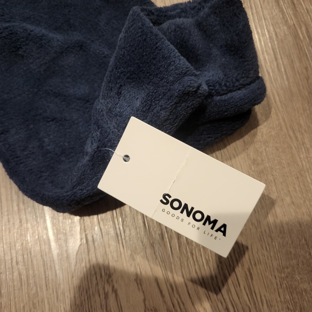 SONOMA Goods for Life Women's Sleepwear Robe Soft, Size M, Deep Navy Blue - Picture 5 of 13